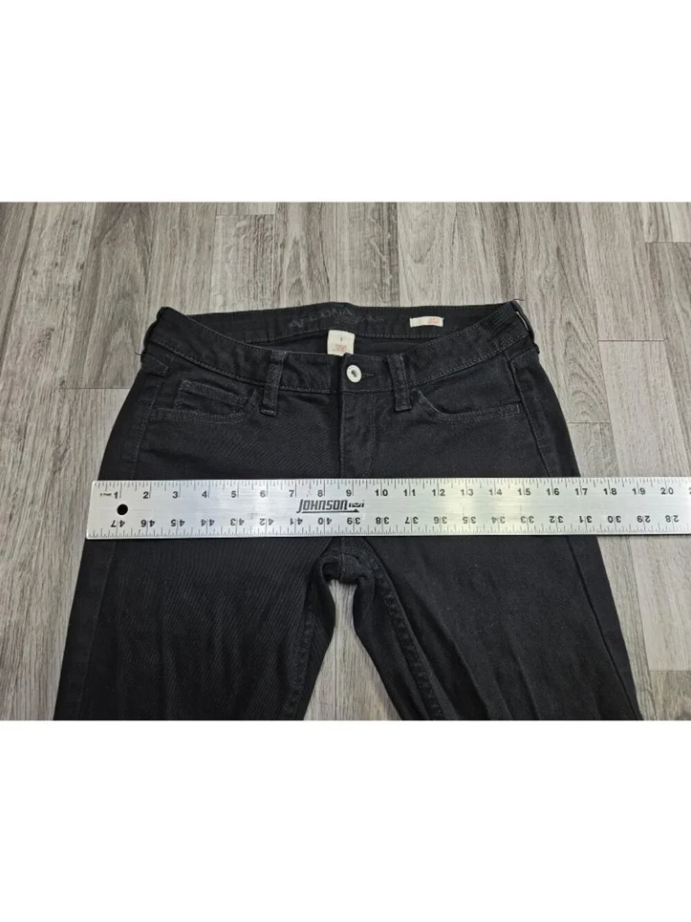 Arizona Jean Co Low Rise Super Skinny Jeans Juniors 5 Black‎ Stretch Denim